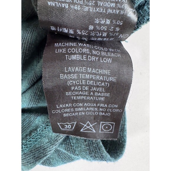 Kuhl Women's Medium Green Striped Long Sleeve Roll Tab Casual Outdoor Top - Picture 11 of 12